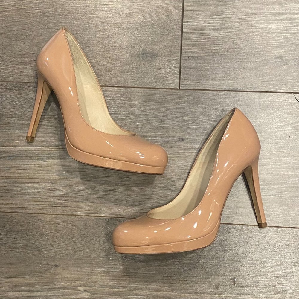 Nude L.K. Bennett London Platform Heels
